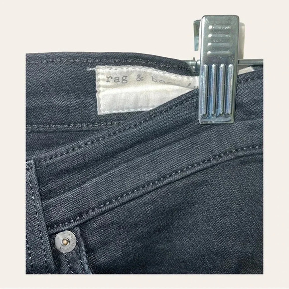 WOMEN’S RAG & BONE CAPRRI BLACK DENIM JEANS SIZE 26 - Picture 7 of 11